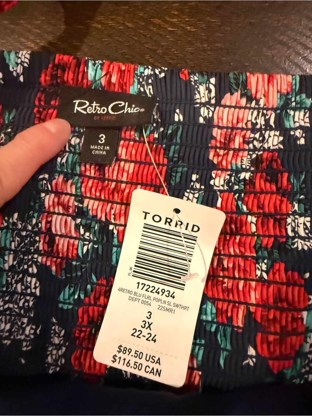 NWT Torrid Retro Chic Floral Poplin Fit & Flare Midi Dress 3X - Picture 4 of 14